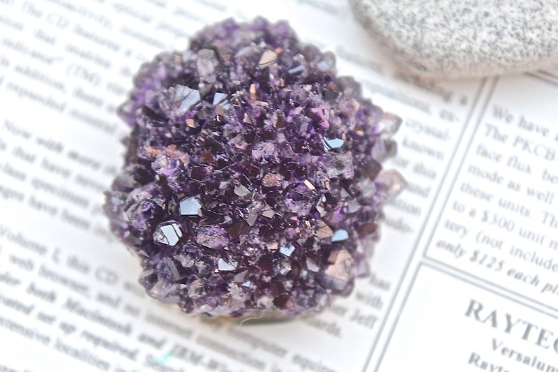 石栽 SHIZAI ▲乌拉圭紫水晶原矿（含底座）▲ - 摆饰 - 纸 紫色