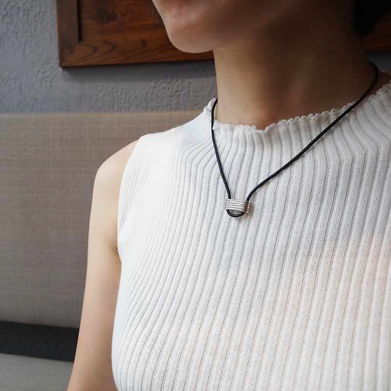 Sicily necklace_西西里项链 | 925纯银 限量 设计师手作 - 项链 - 银 银色