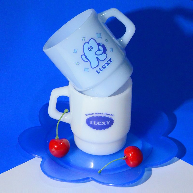 LLCXY cup 记得多喝水玻璃杯 - 水壶/水瓶 - 玻璃 