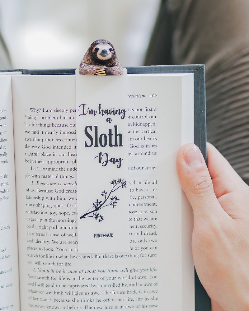 Sloth Bookmark Best Gift For Friends - 书签 - 其他材质 咖啡色