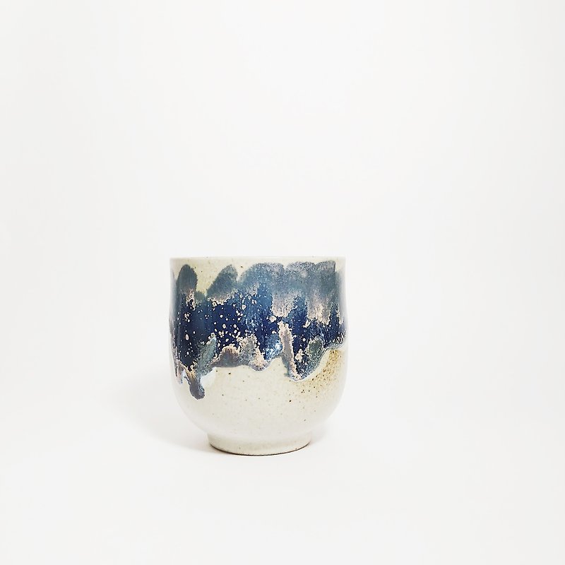 窑变釉手作陶瓷茶杯－冰雪紫 - 茶具/茶杯 - 陶 紫色