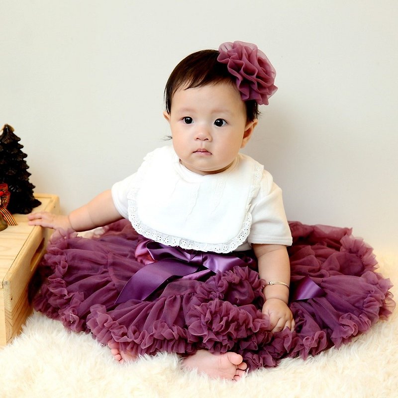 日安朵朵 女婴童雪纺蓬蓬裙 - 谜样魔女 - 童装裙 - 尼龙 紫色