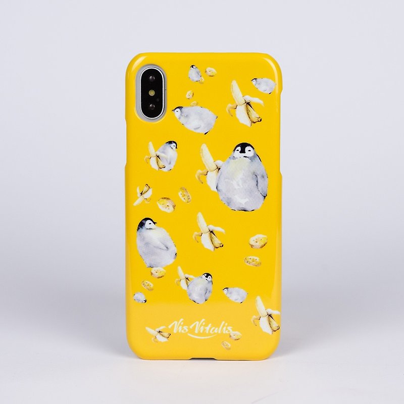 【果动系列】企鹅香蕉手机壳 - 手机壳/手机套 - 塑料 黄色