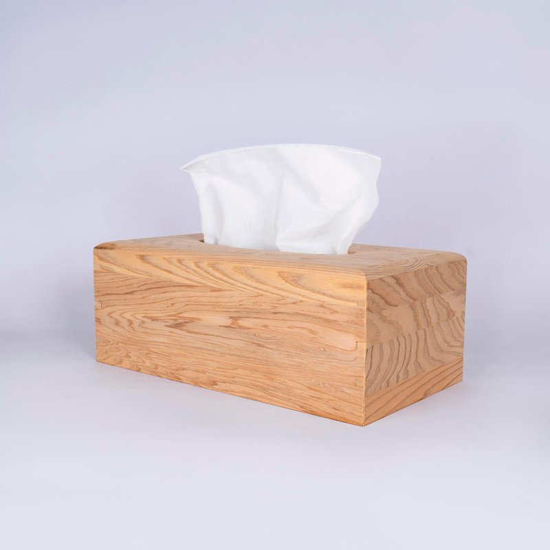 台湾桧木 抽拉式面纸盒 Hinkoi Tissue Box Taiwan Cypress - 纸巾盒 - 木头 橘色