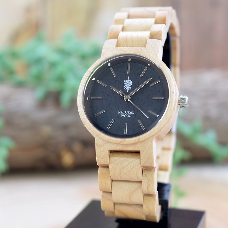 EINBAND Dank Maplewood 32mm Wooden Watch - 对表/情侣表 - 木头 咖啡色