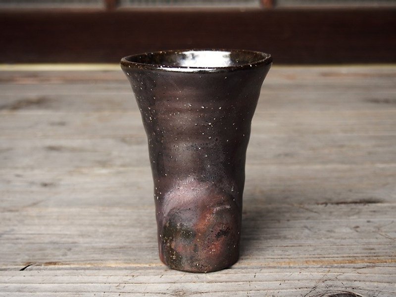 備前 麦酒呑み（大）＿b1-046 - 花瓶/陶器 - 陶 咖啡色