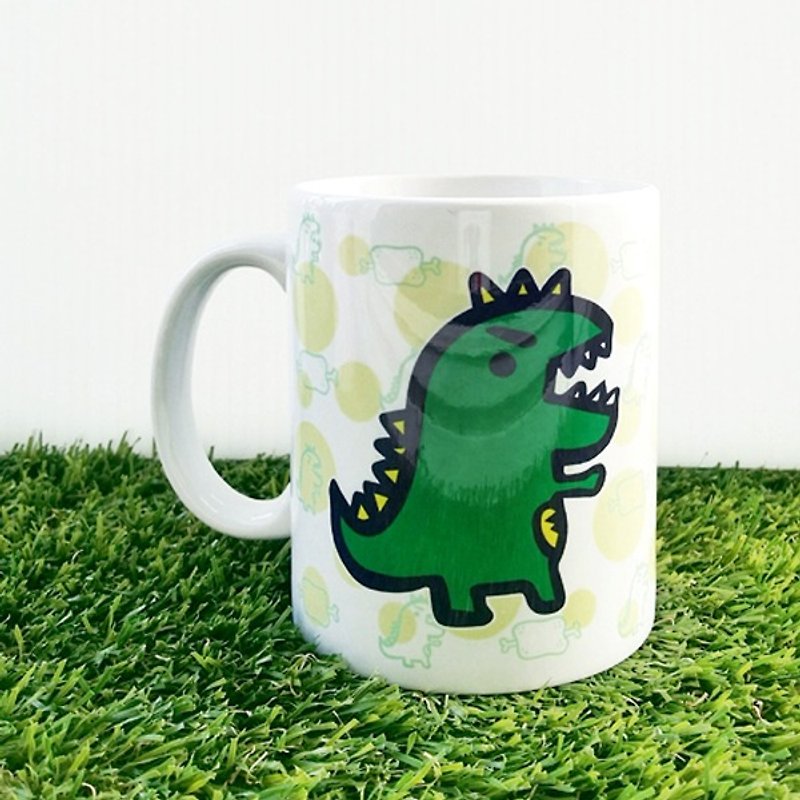 1212玩乐设计 QQ可爱马克杯 - 小恐龙 - 咖啡杯/马克杯 - 瓷 绿色