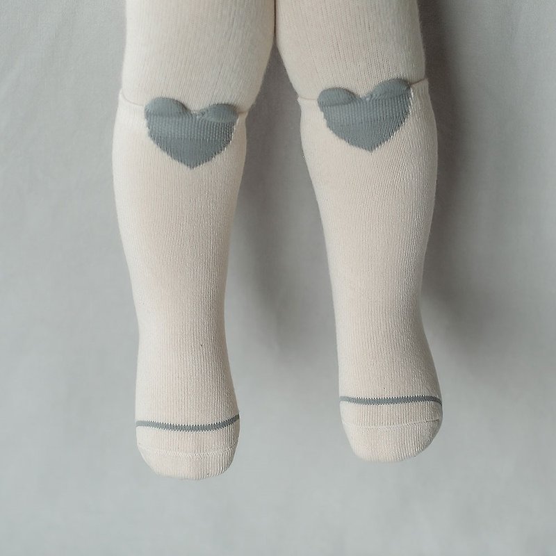 Happy Prince 韩国制 Rio爱心婴儿童及膝袜 - 婴儿袜子 - 棉．麻 