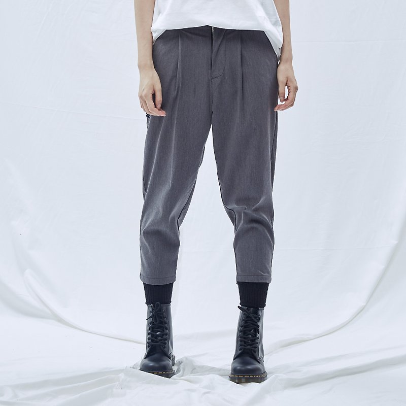 DYCTEAM - Semicolon Series Capri Pants (Gray) - 中性连帽卫衣/T 恤 - 棉．麻 灰色