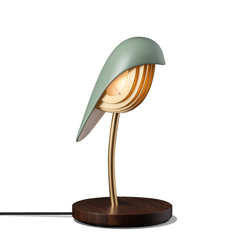 BIRD陶瓷觸控鳥燈-橄欖綠 - 灯具/灯饰 - 瓷 绿色