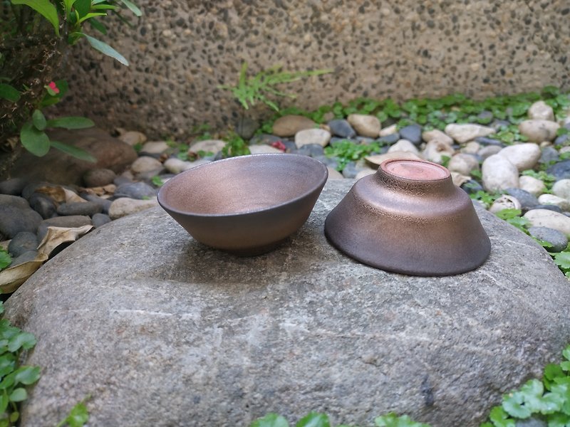 锰金釉对杯 - 茶具/茶杯 - 陶 