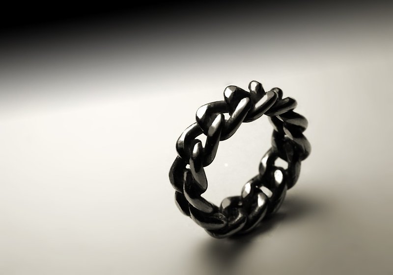 粗链条银戒指 - 戒指 - 其他金属 银色