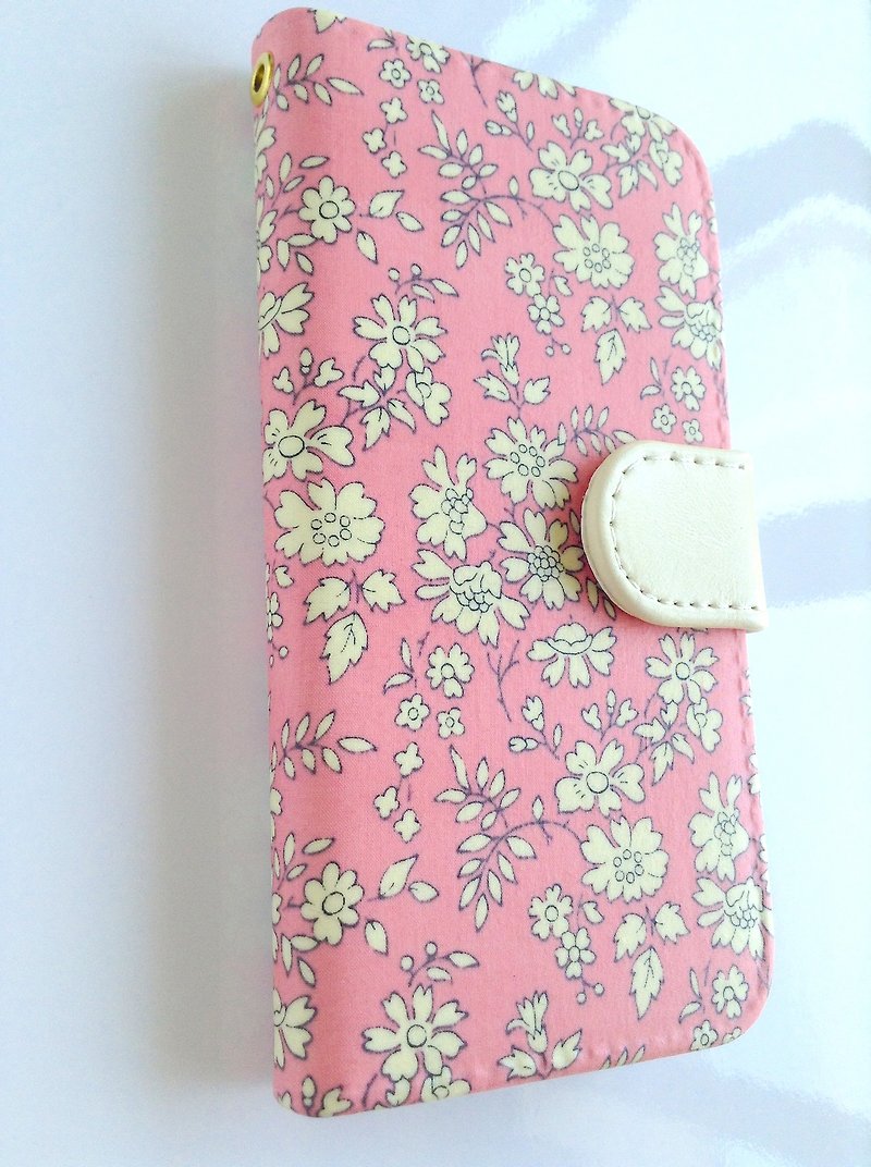 リバティiphone7 8 ケース　カペル - 手机壳/手机套 - 棉．麻 粉红色