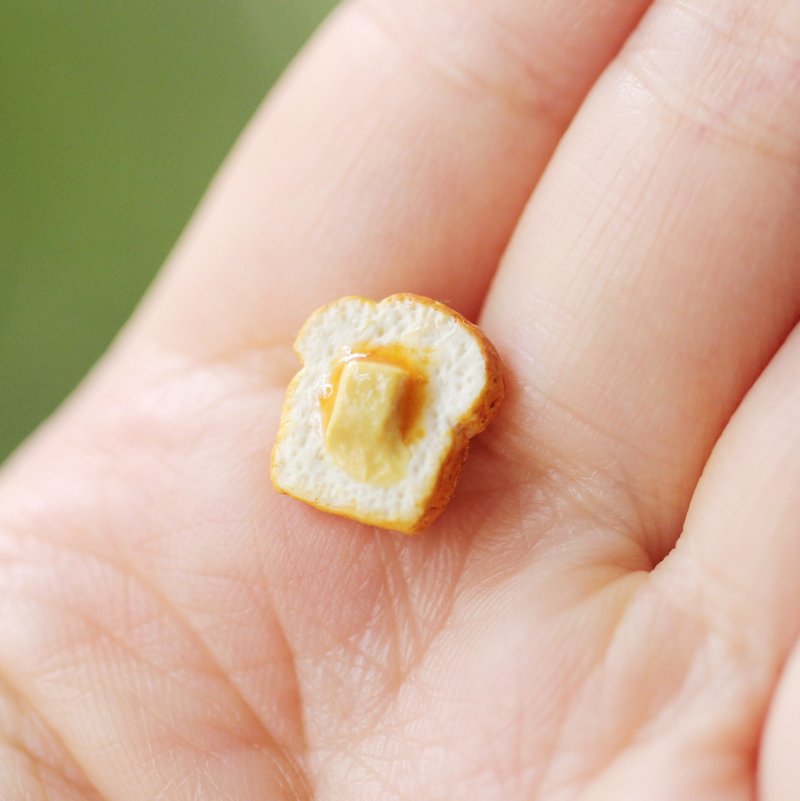 袖珍活力早餐耳环 Miniature Breakfast Earring - 耳环/耳夹 - 粘土 多色
