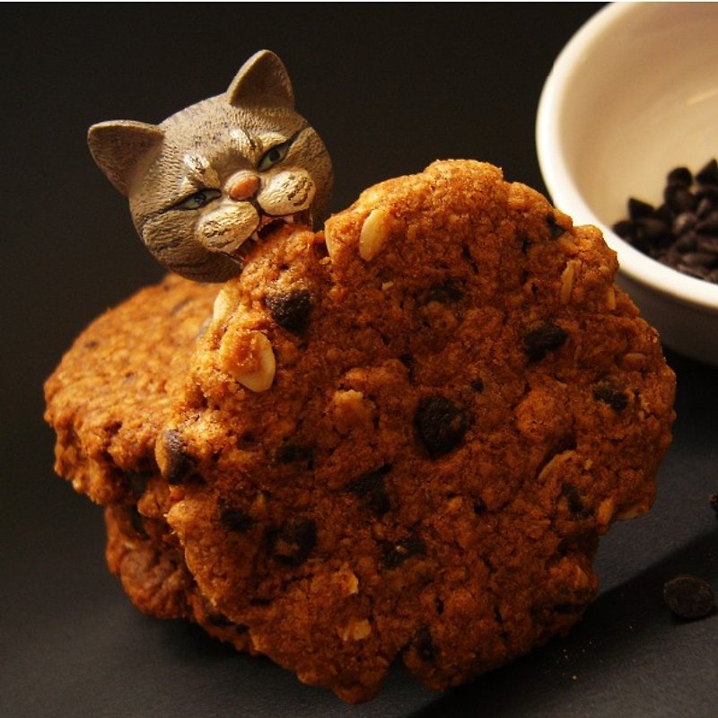 【Chungci Bakery】燕麦黑糖巧克力 1包入/70g - 手工饼干 - 新鲜食材 咖啡色