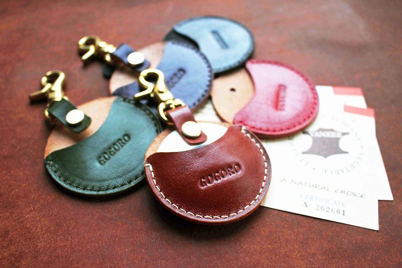 gogoro  钥匙皮套 意大利Yankee植鞣革 多色可选 可加购压印 - 钥匙链/钥匙包 - 真皮 咖啡色