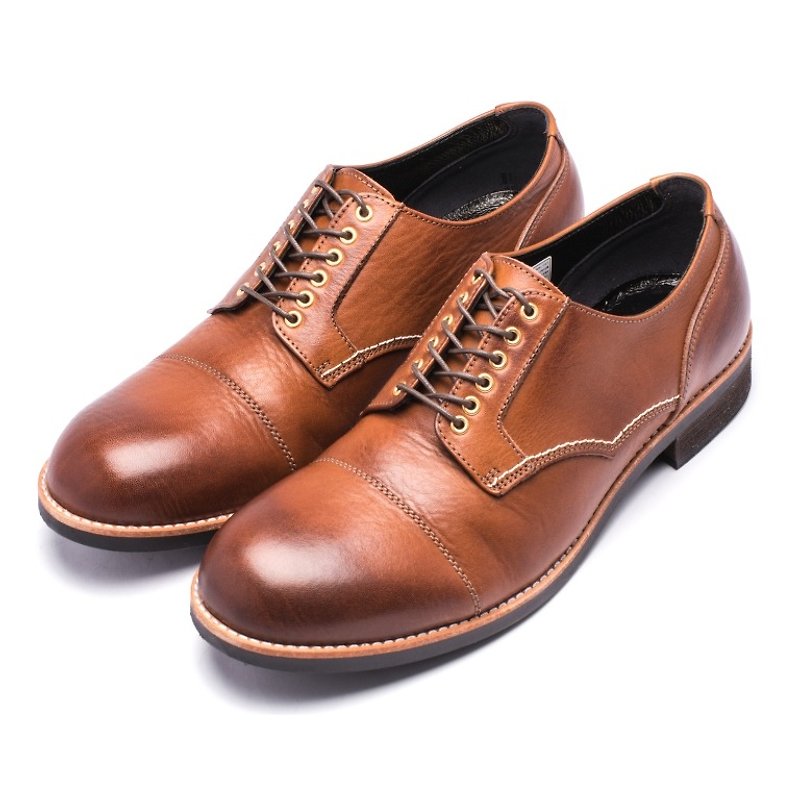ARGIS 日本外羽根式手工翼纹皮鞋 #71140咖啡 -日本手工制 - 男款皮鞋 - 真皮 咖啡色