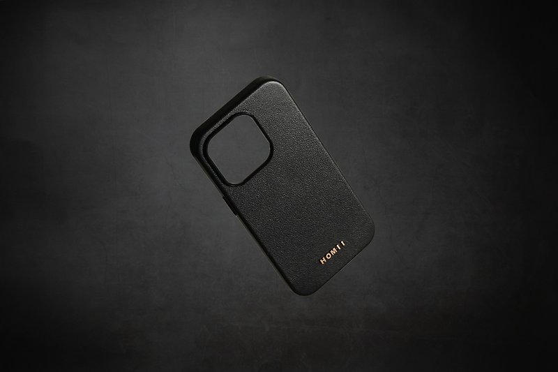 【改版出清SALE】iPhone14 Magsafe皮革手机壳  i14 全系列 - 手机壳/手机套 - 真皮 黑色
