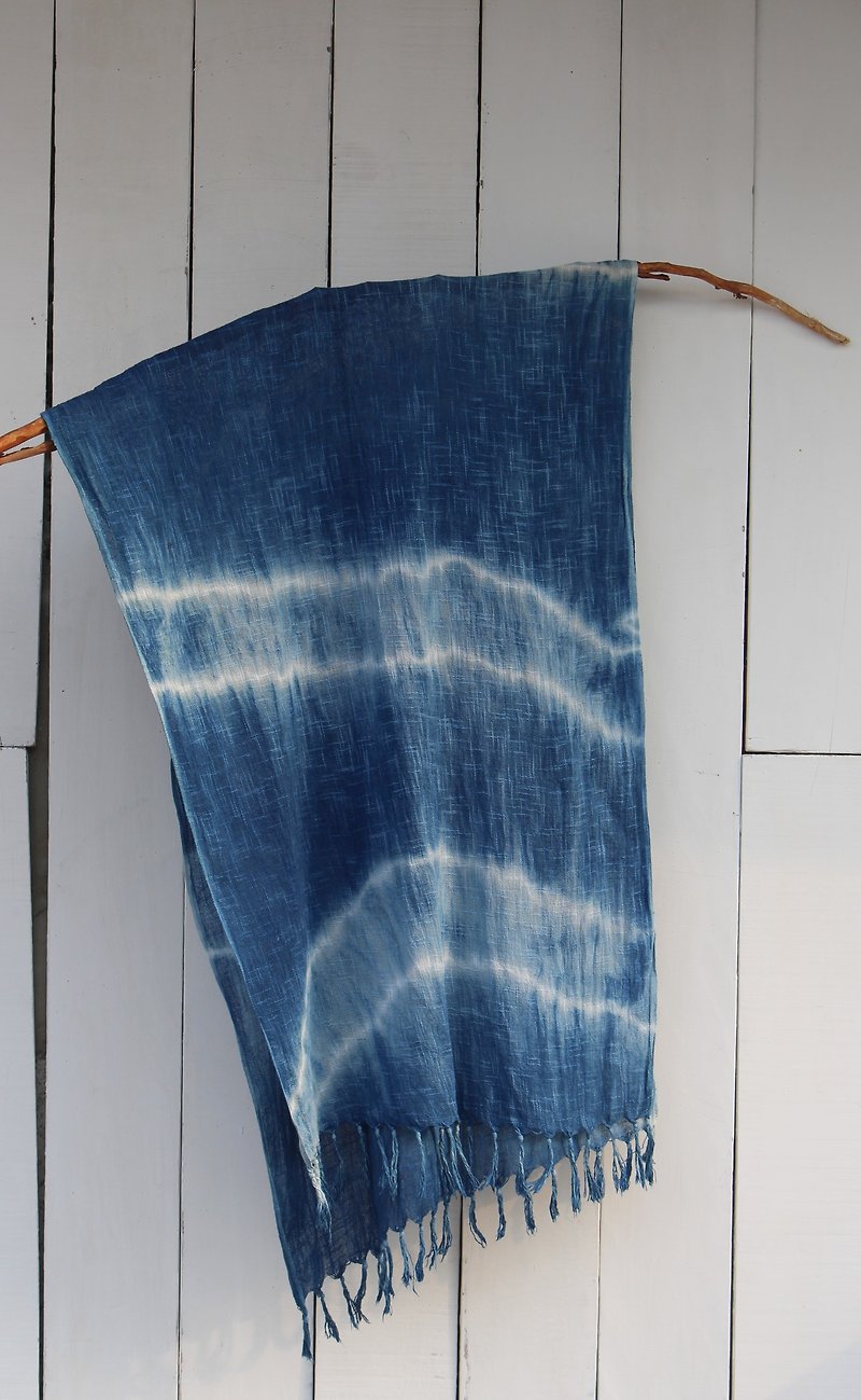 自在染isvara 蓝染围巾 能量系列 传输 - 丝巾 - 其他材质 蓝色