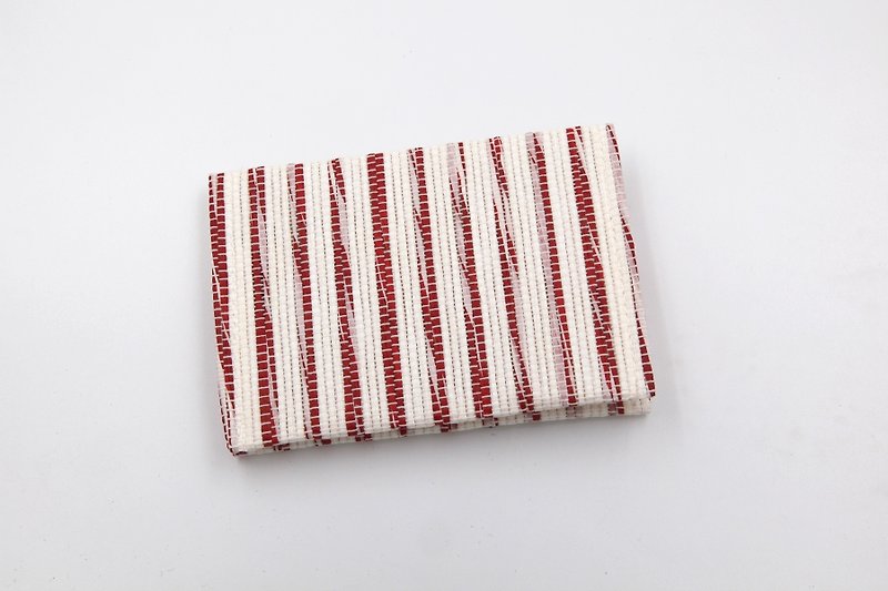 【纸布家】纸线编织 名片夹/卡片夹 红白 - 名片夹/名片盒 - 纸 白色