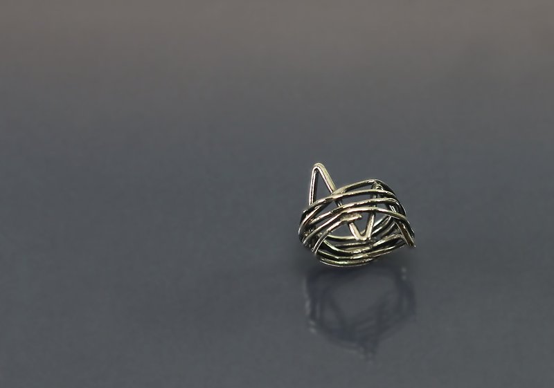 线条系列-闪电设计925银戒 - 戒指 - 纯银 金色
