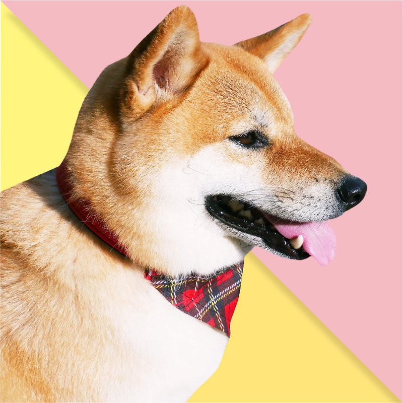 【 :toPET 】宠物三角巾  (尺码 M) - 项圈/牵绳 - 其他材质 红色