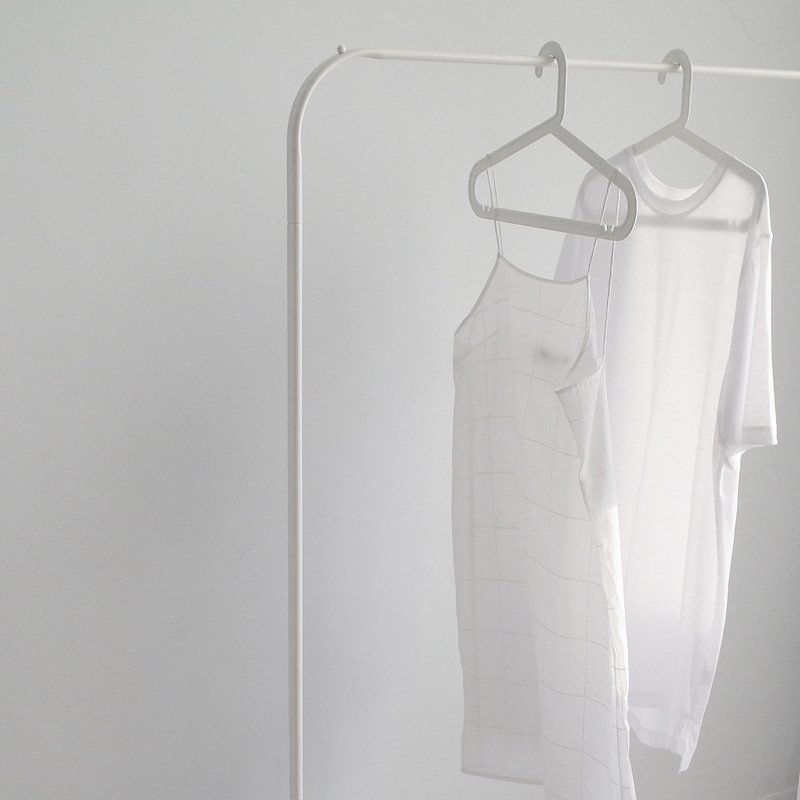 白色系 简约两件组 - 洋装/连衣裙 - 棉．麻 白色
