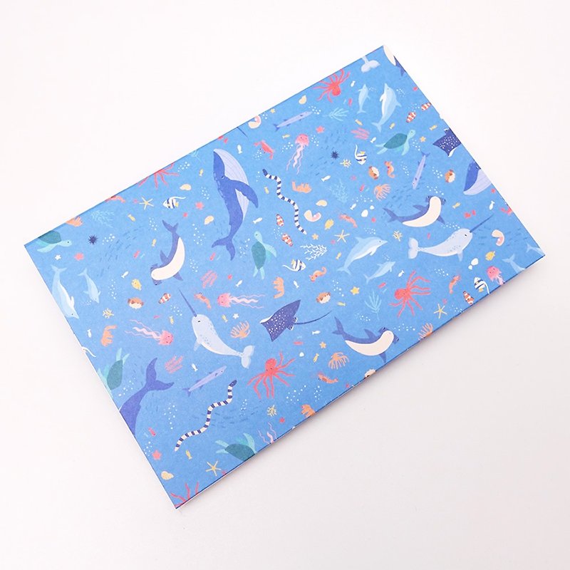 录音卡片-欢乐海底派对-创意礼物 惊喜礼物 生日 情人节礼物惊喜 - 卡片/明信片 - 纸 蓝色