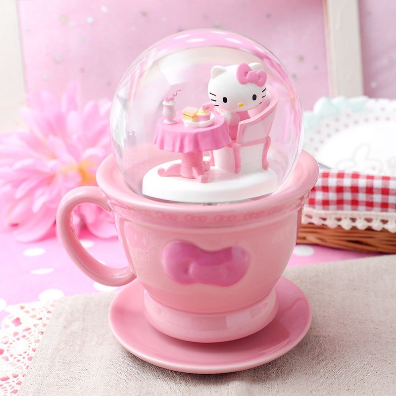 Hello Kitty 下午茶 水晶球音乐铃 - 摆饰 - 瓷 