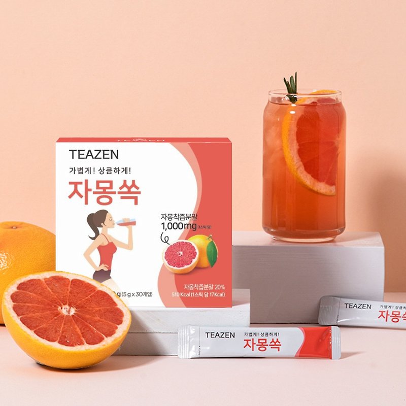 Teazen - 溶脂西柚茶 30包装 | 隔绝脂肪 | 降低食量 | 瘦身 - 健康/养生 - 浓缩/萃取物 