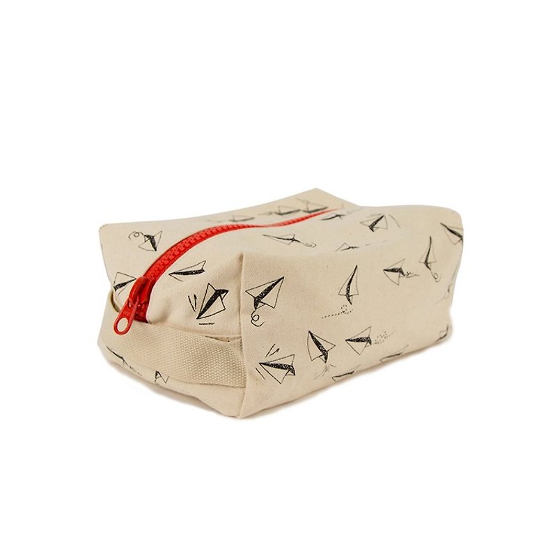 加拿大fluf有机棉【直筒旅行运动包】--纸飞机 - 手提包/手提袋 - 棉．麻 红色