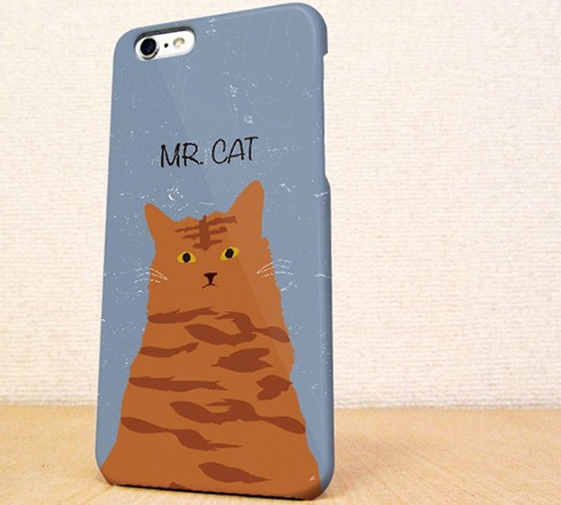 送料無料☆iPhone case GALAXY case ☆MR. CAT phone case - 手机壳/手机套 - 塑料 灰色