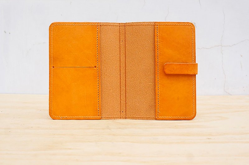 新革の轻便式护照夹 (可定制刻字) - 护照夹/护照套 - 真皮 橘色