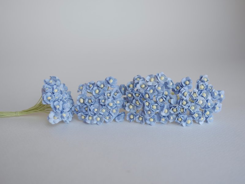 纸花，用品，100 件。加拿大海葵，大小 0.8 厘米，淡蓝色 - 其他 - 纸 蓝色