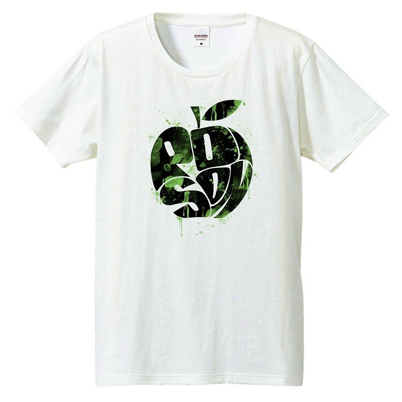 Tシャツ / 毒リンゴ - 男装上衣/T 恤 - 棉．麻 白色