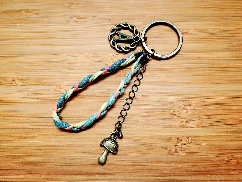 麻花编织钥匙圈 / 吊饰 - 吊饰 - 其他材质 蓝色