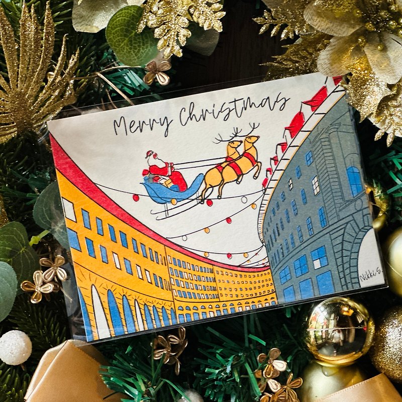 Risograph Museum X Nikkikiky Christmas Card - 卡片/明信片 - 纸 多色
