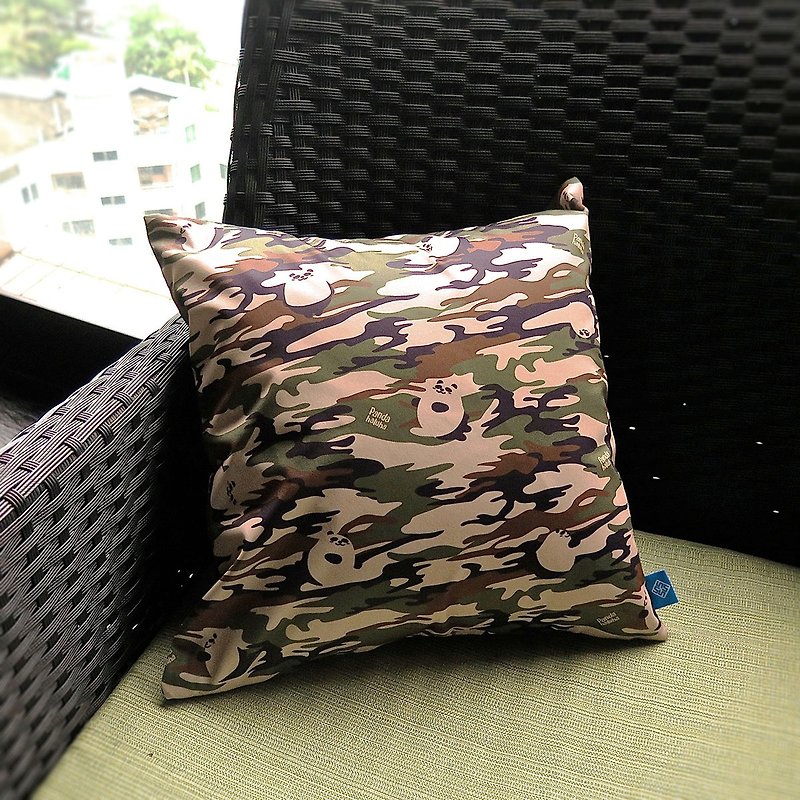 Panda Camouflage咕臣/枕头/软垫/抱枕*送棉芯 居家布置 男生礼物 - 枕头/抱枕 - 聚酯纤维 绿色