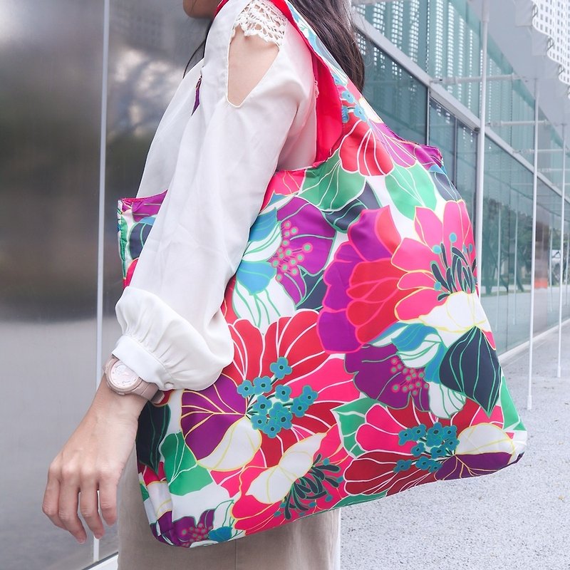 ENVIROSAX 澳洲折叠购物袋 | 花园派对─绘羽 - 侧背包/斜挎包 - 其他人造纤维 多色