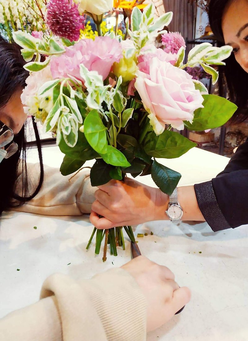 手绑鲜花束体验课程 DIY花礼 - 植栽 - 植物．花 