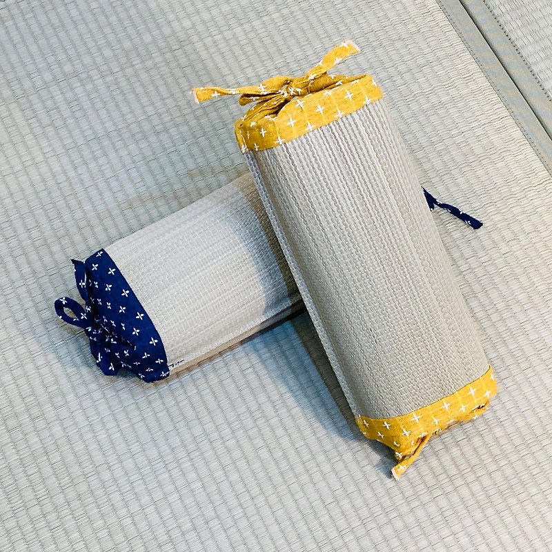 【质感舒眠】日本制 诗织蔺草角枕 细腻缝制刺子 日式工艺 高 - 枕头/抱枕 - 植物．花 