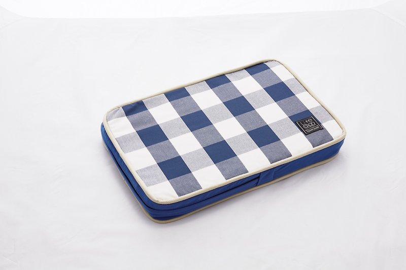 Lifeapp 睡垫替换布套 --- XS_W45xD30xH5cm (蓝白格)不含睡垫 - 床垫/笼子 - 其他材质 蓝色
