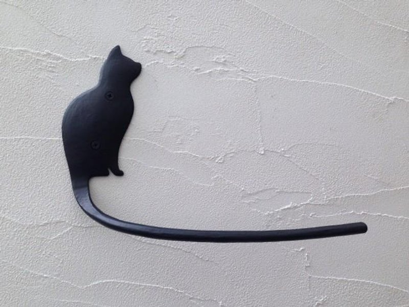 ネコの横顔タオルハンガー - 衣架/挂勾 - 其他金属 黑色