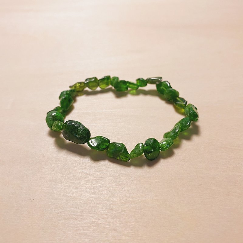 不规则透辉石手环 - 手链/手环 - 水晶 绿色