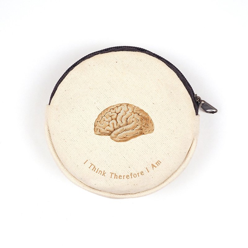 脑袋定制帆布零钱包 器官 内脏 解剖 神经科医师 心理师 礼物 - 零钱包 - 棉．麻 