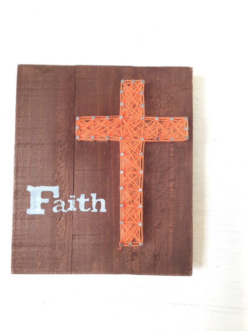 福音创作系列　创意木作　墙面挂饰　居家摆设　十字架　信仰 - 墙贴/壁贴 - 木头 咖啡色
