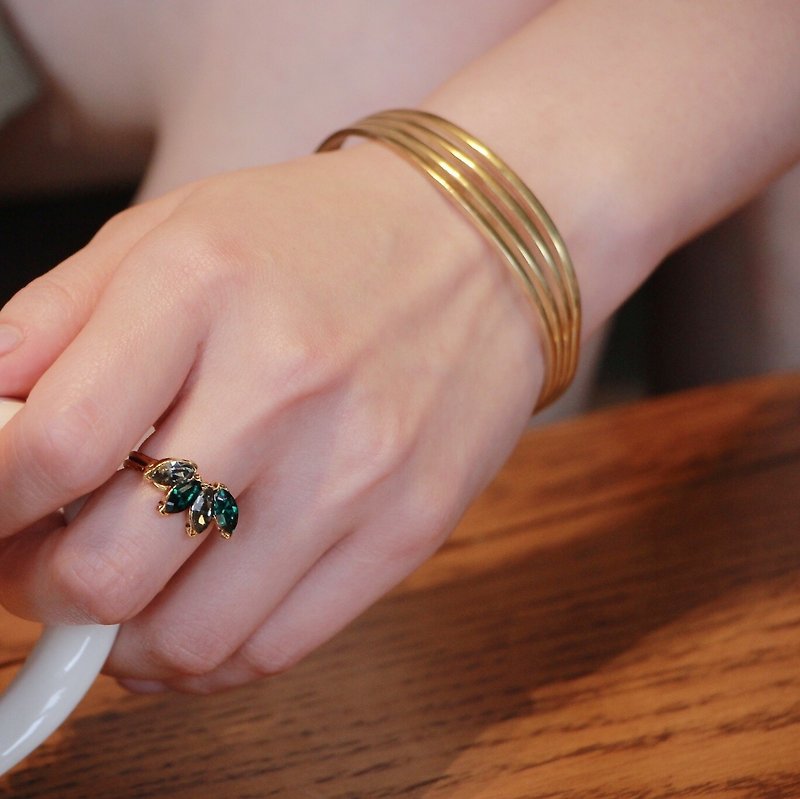 个性黄铜复古手环 - 手链/手环 - 其他金属 金色
