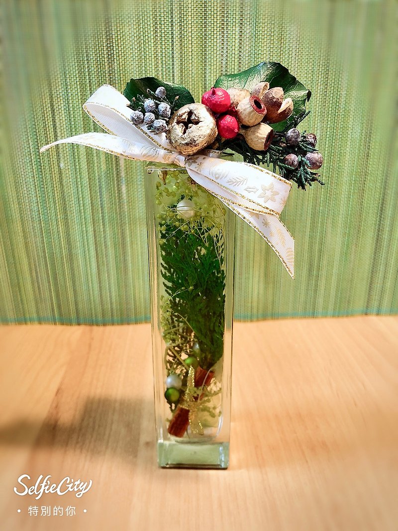 浮游花草瓶-圣诞系列 - 蜡烛/烛台 - 植物．花 绿色