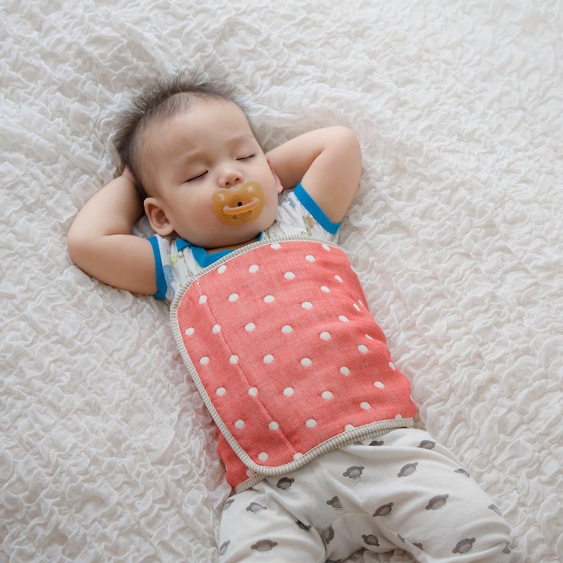 (新生儿好睡过夜)日本6重纱暖呼呼肚围(0-2岁) 62x22.5 cm _适用4 - 婴儿床上用品 - 棉．麻 多色
