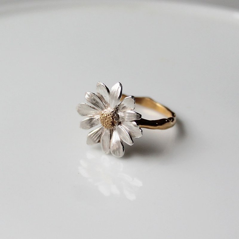 Daisy ring - 戒指 - 其他金属 银色